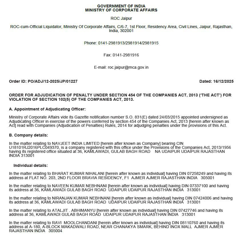 ROC Penalty Notice